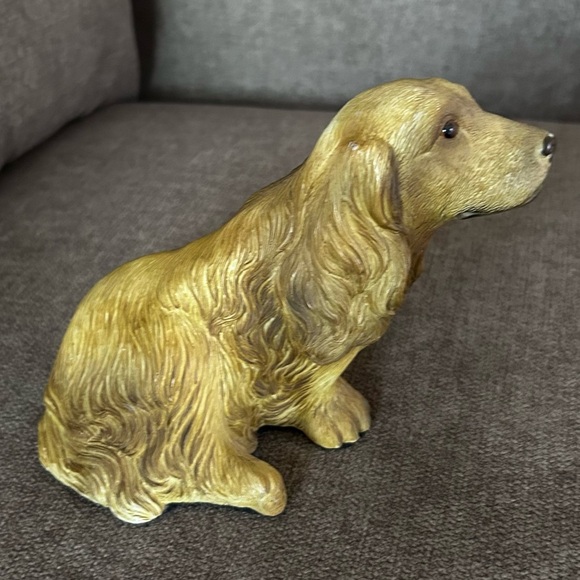 Vintage George Good Golden Retriever Resin 80's Made in Taiwan - Picture 2 of 7